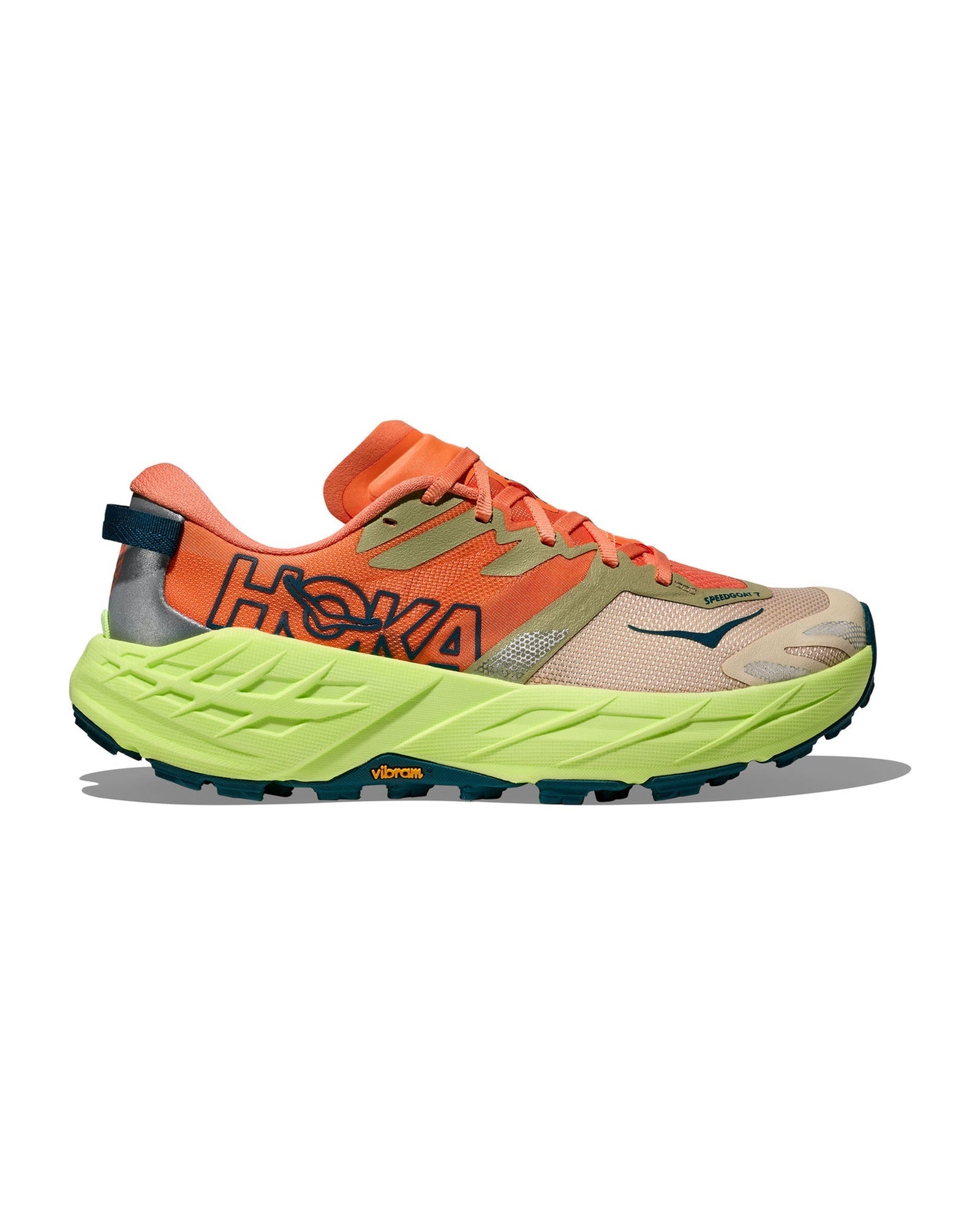HOKA Speedgoat 7 Persimmon Neon Yuzu Trail Sneakers