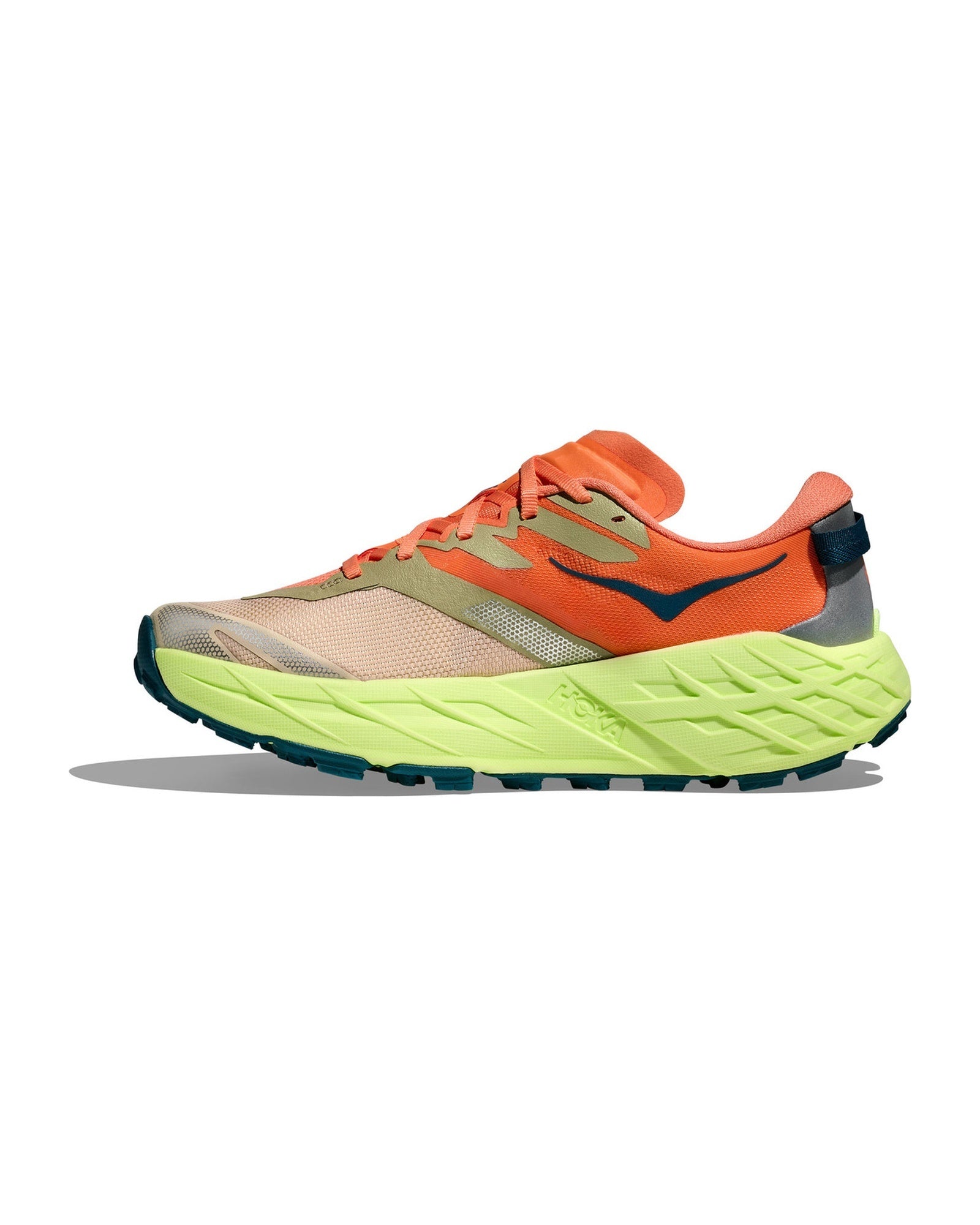 HOKA Speedgoat 7 Persimmon Neon Yuzu Trail Sneakers