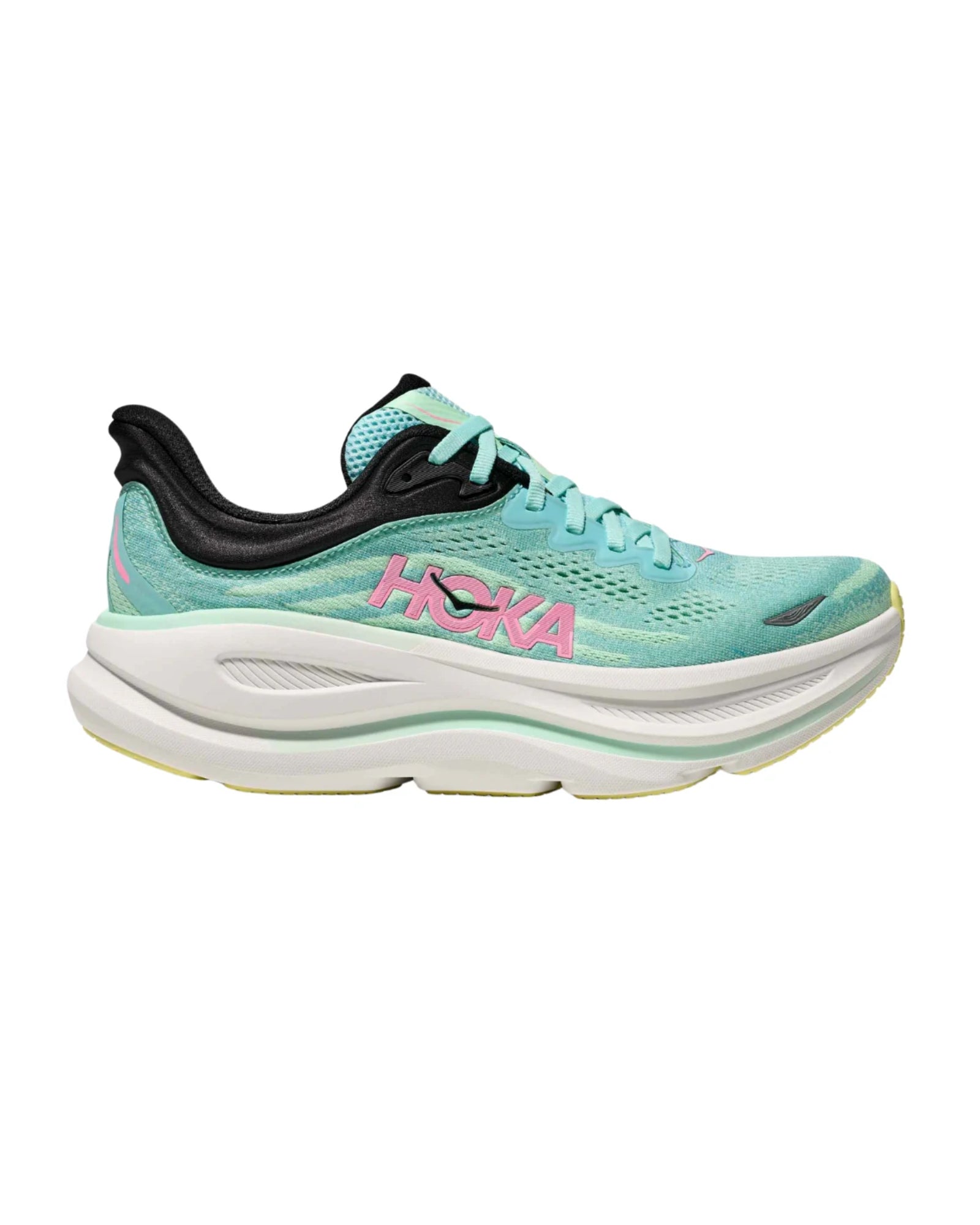 HOKA Bondi 9 Blue Spark Mint Fluorite Sneakers