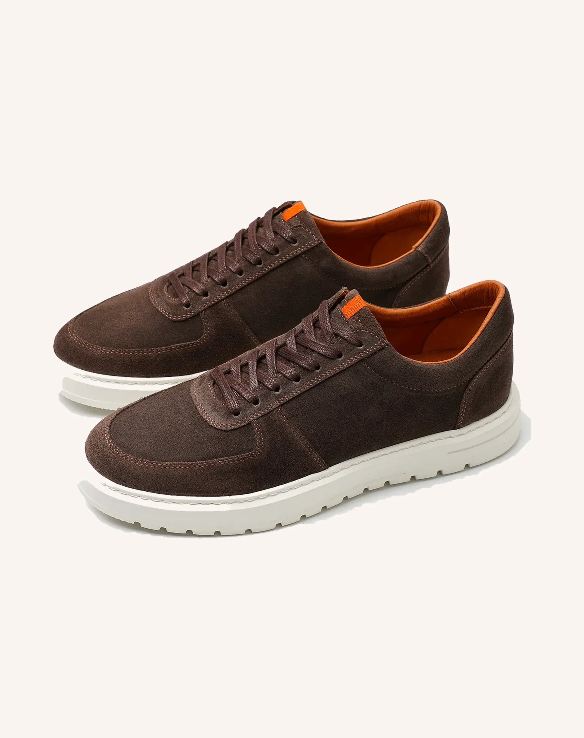 Men Suede Lace Up Low Top Sneakers