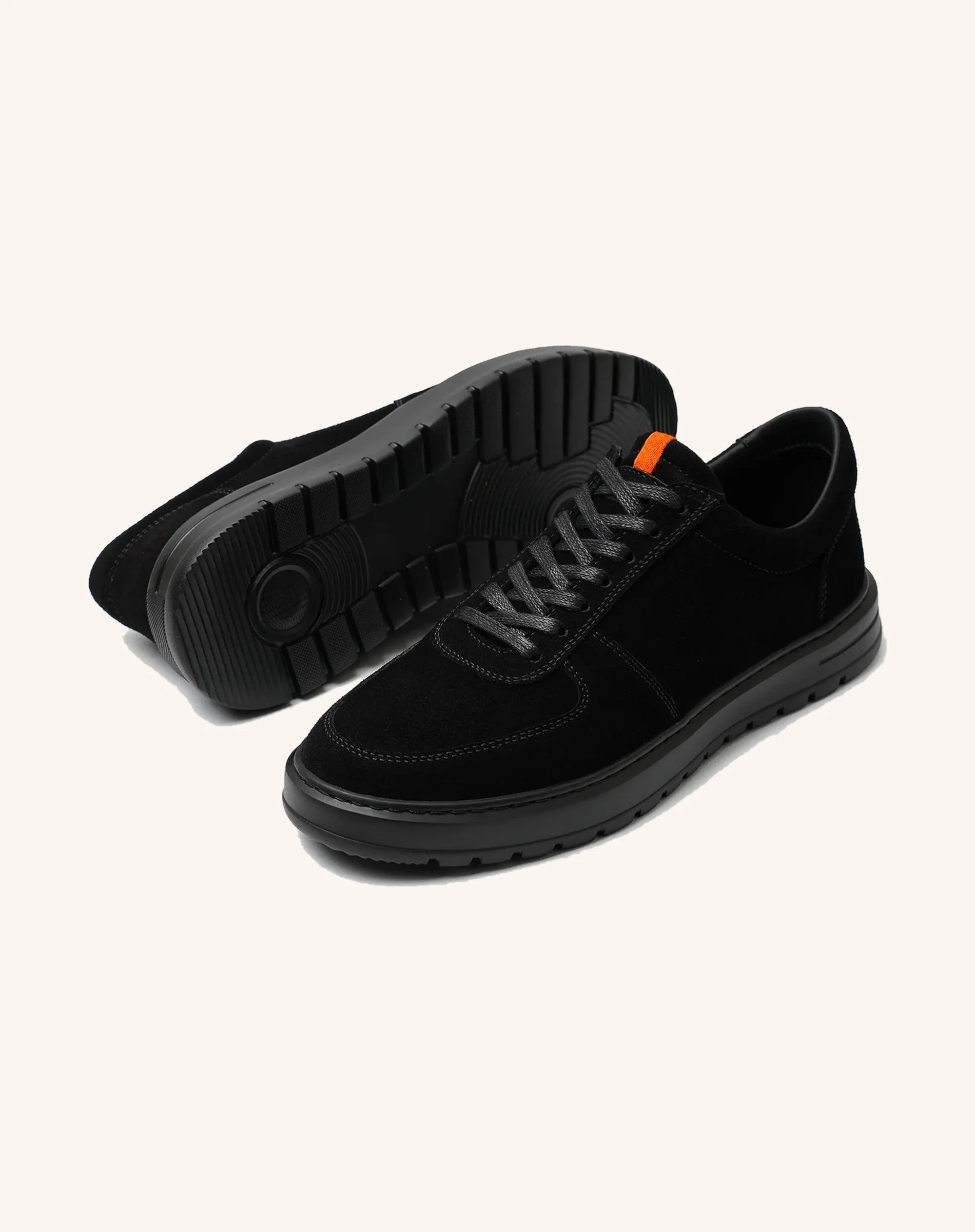 Men Suede Lace Up Low Top Sneakers