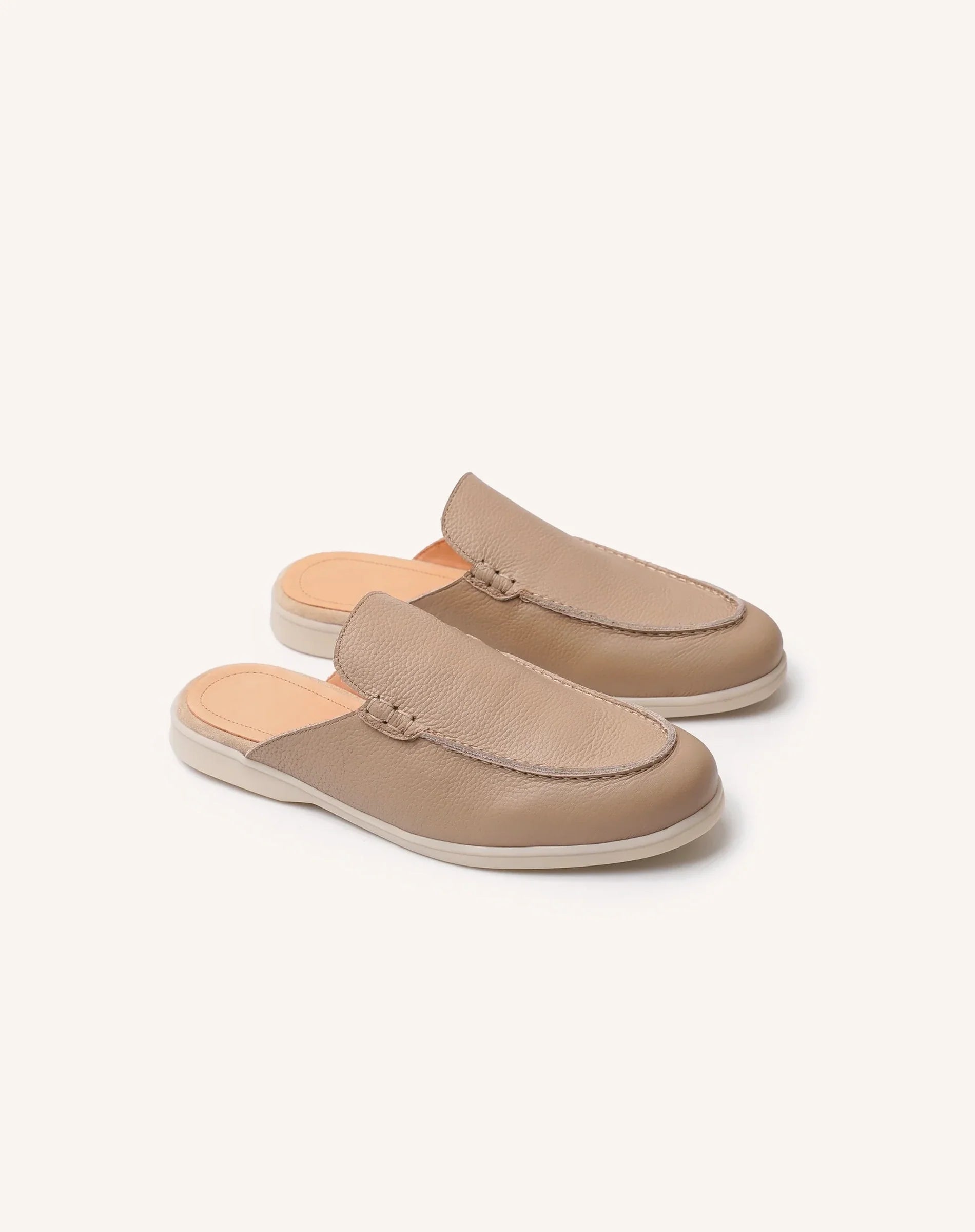 Men Backless Loafer Slippers Slip On Mule Shoes