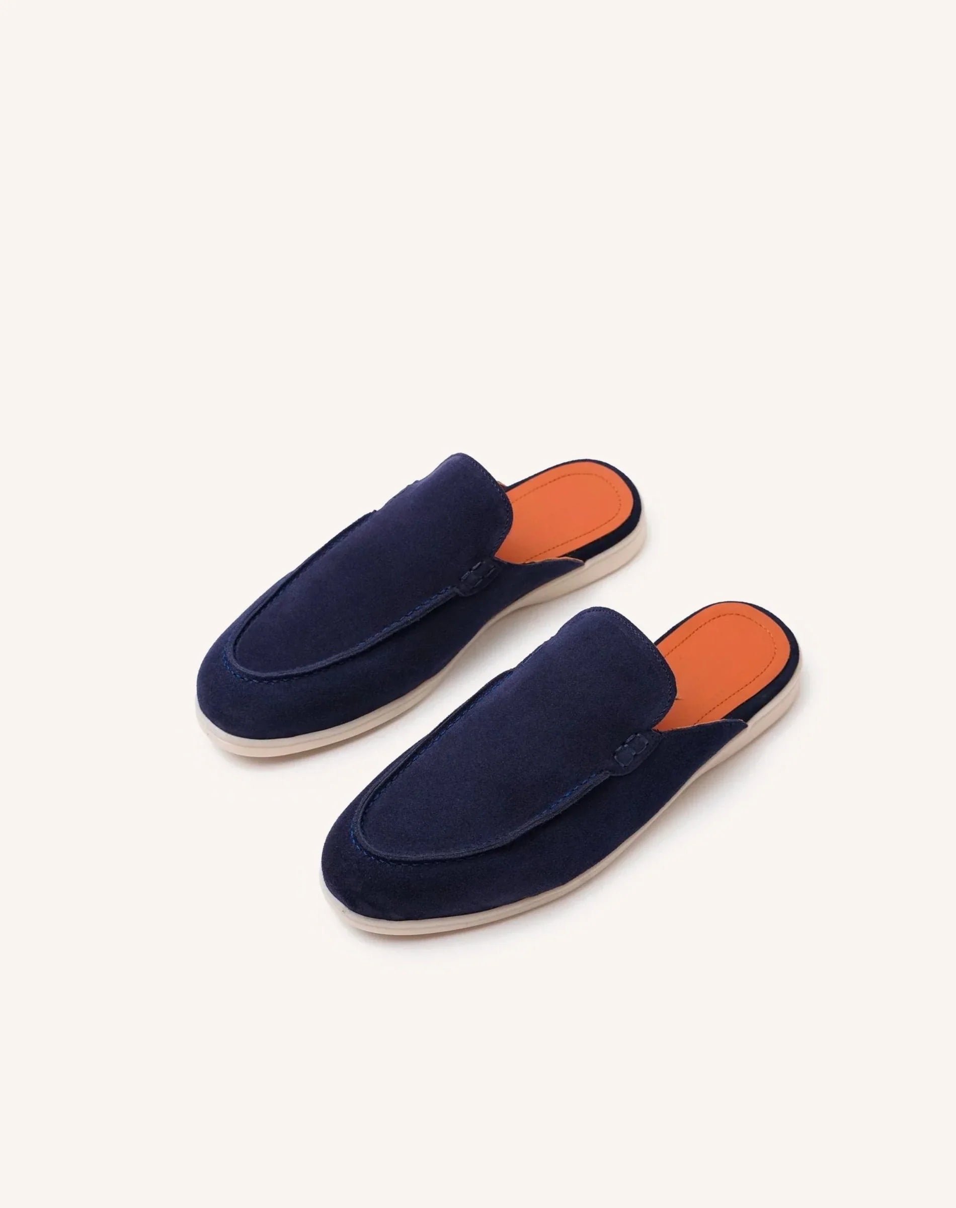 Men Suede Backless Loafer Slippers Casual Mule Shoes