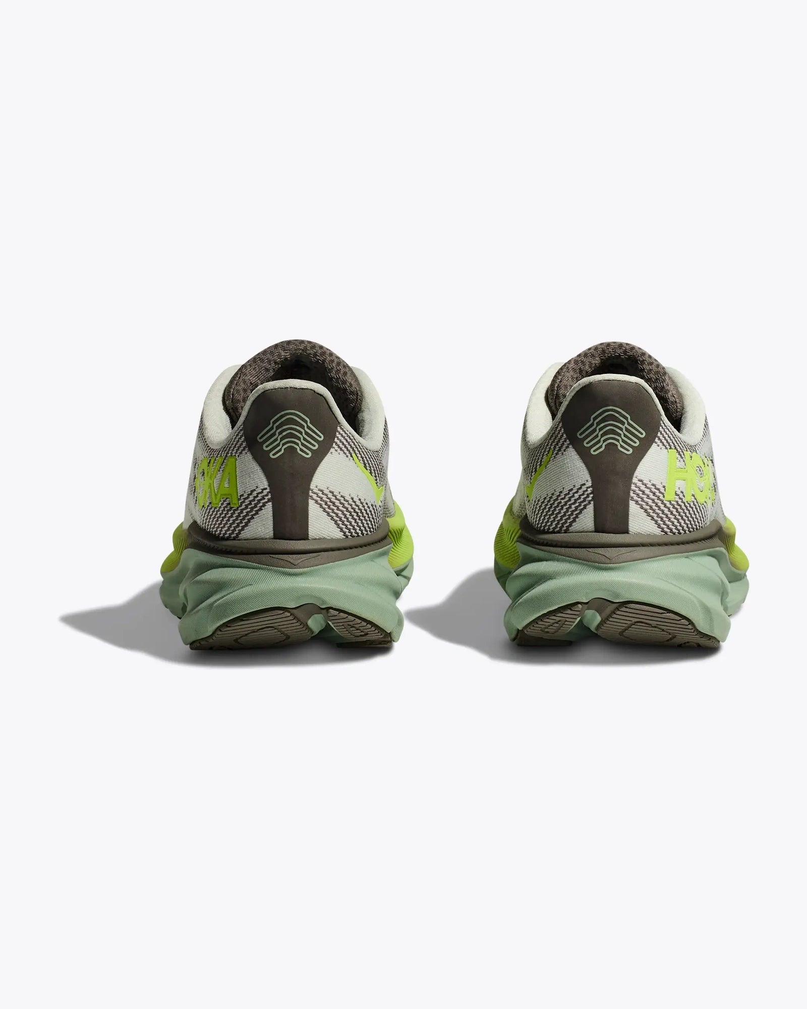 HOKA Clifton 9 GTX Stellar Grey Lettuce Sneakers