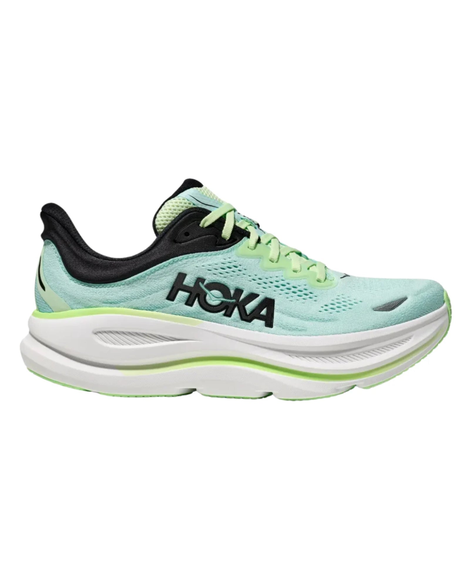 HOKA Bondi 9 Luna Moth Blue Spark Sneakers