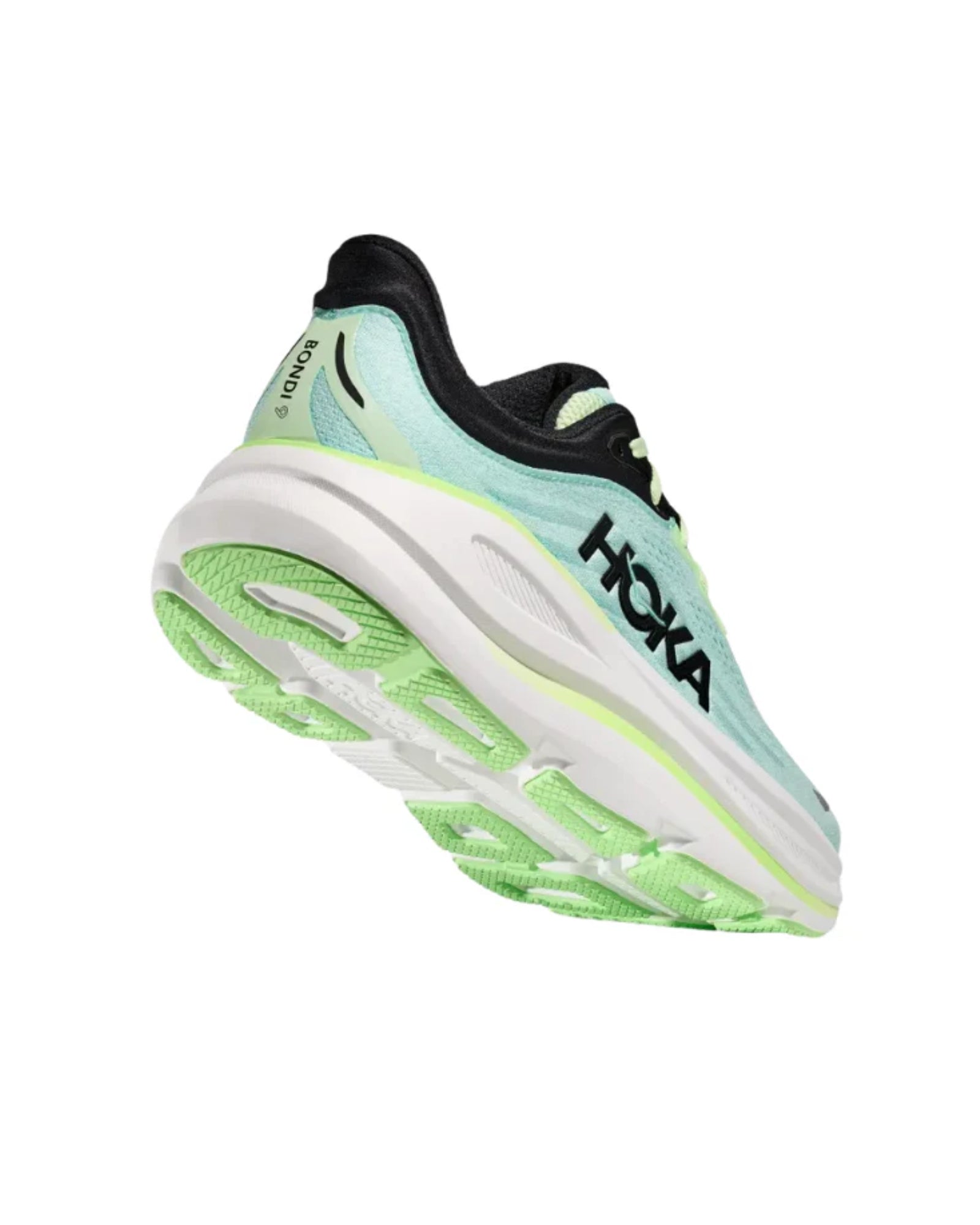 HOKA Bondi 9 Luna Moth Blue Spark Sneakers