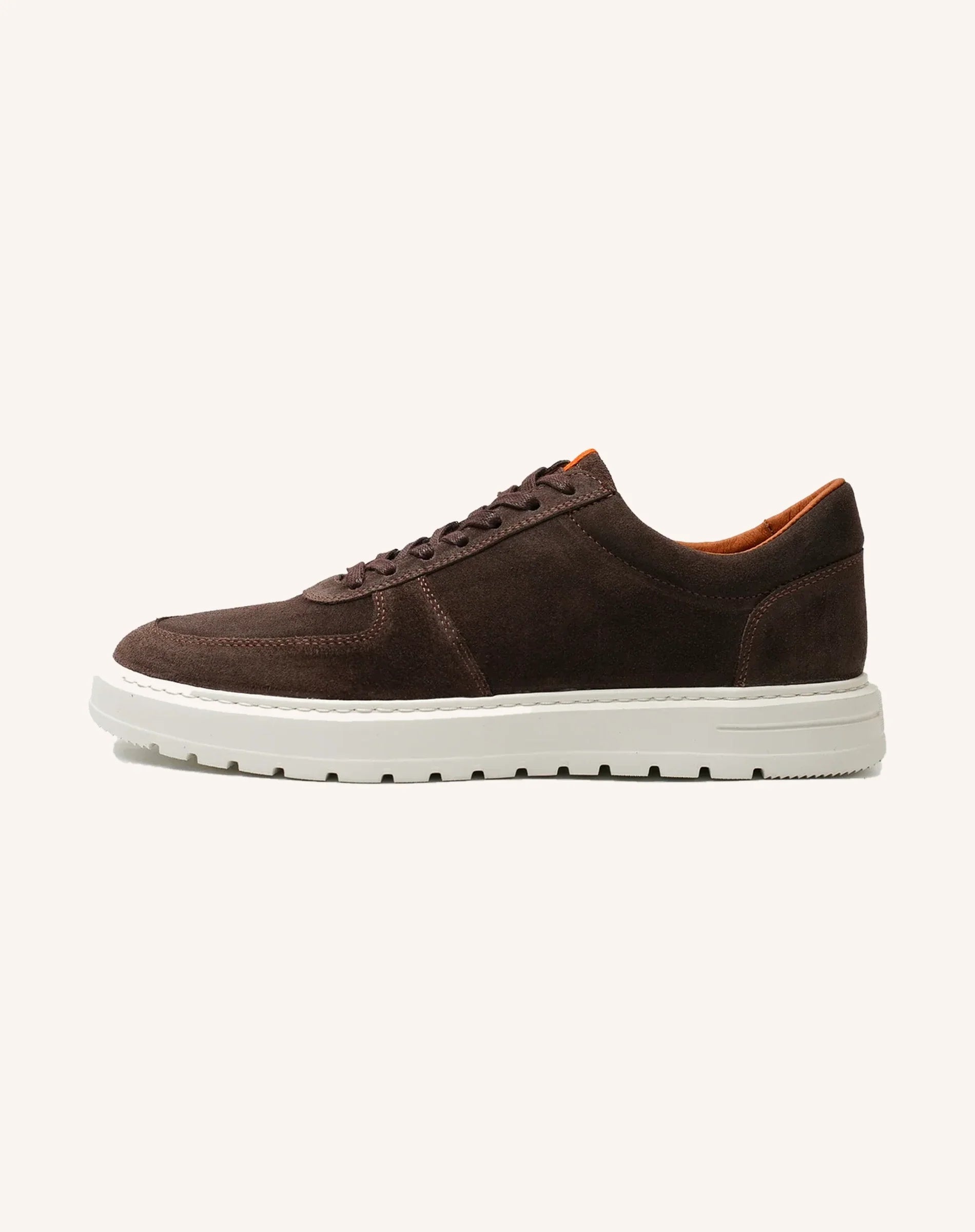 Men Suede Lace Up Low Top Sneakers