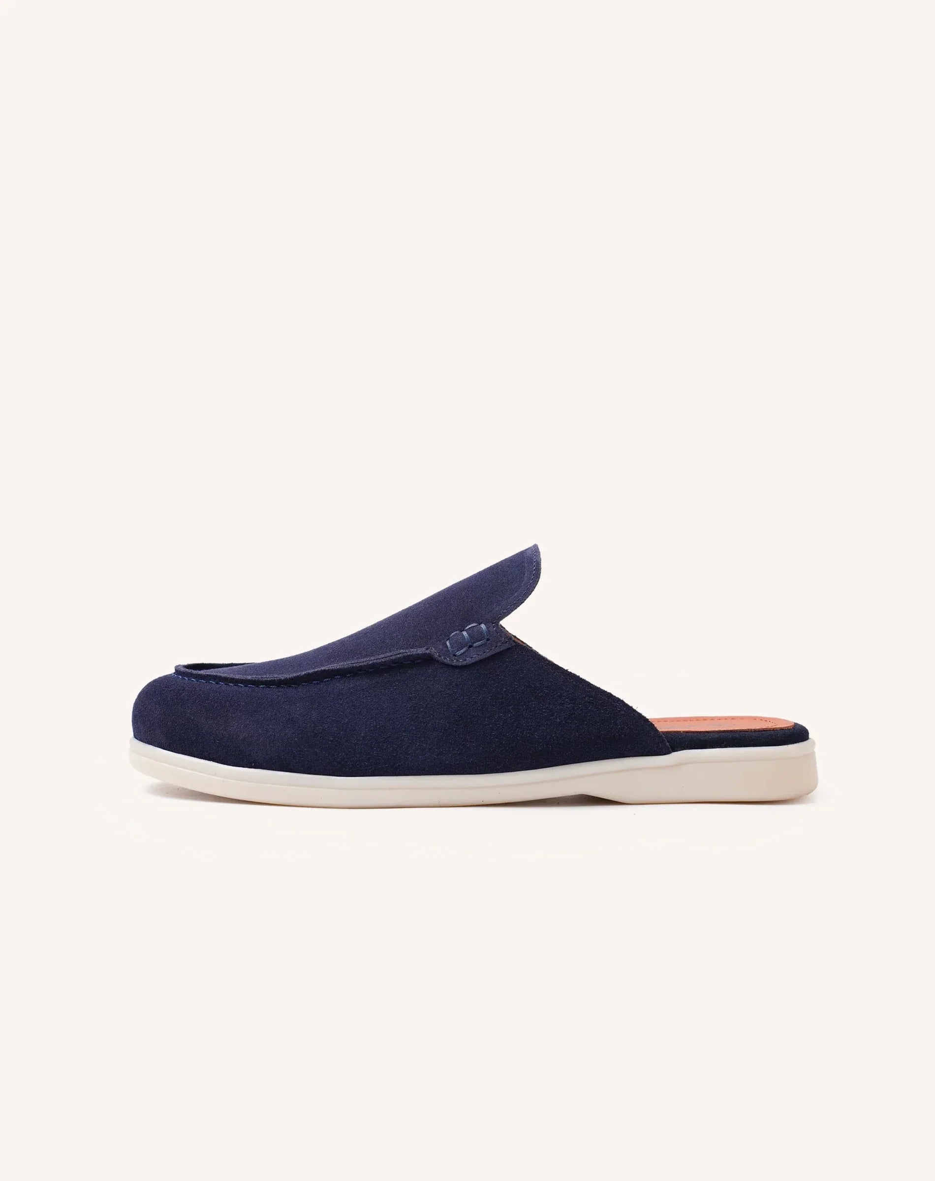 Men Suede Backless Loafer Slippers Casual Mule Shoes